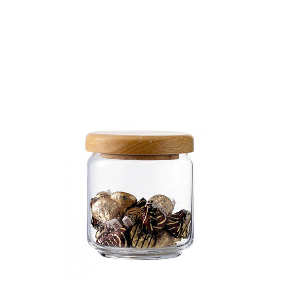 Ocean Pop Jar Wooden Lid 500 ml,Set Of 6