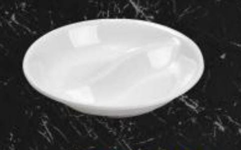 Servewell Round Twin Sauce Plate