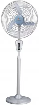 BAJAJ Supreme MK II 450mm Pedestal Air Circulator 450 mm 3 Blade Pedestal Fan  (Grey, Pack of 1)