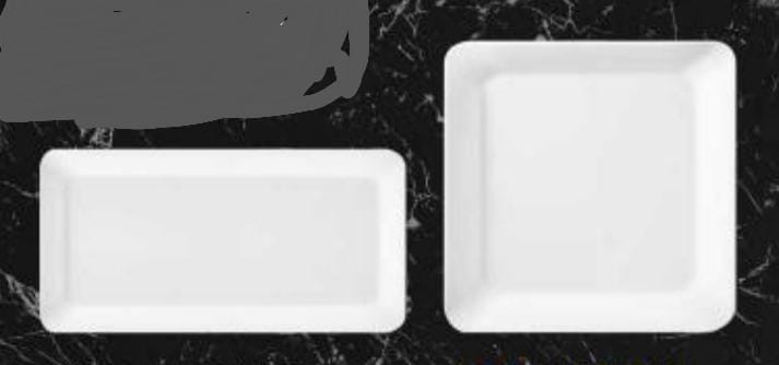 Servewell Trays Stylo Square & Rectangular Pack Of 4