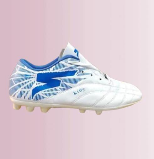 King Football Shoe For Men In White And Blue
