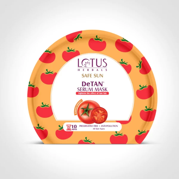 Lotus Herbal Safe Sun DeTAN Serum Mask