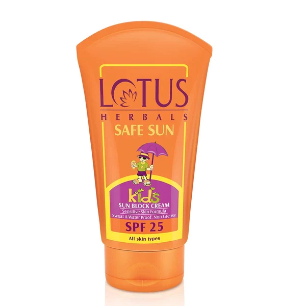 Lotus Herbal Safe Sun Kids Sunscreen Cream SPF 25 (100 g)