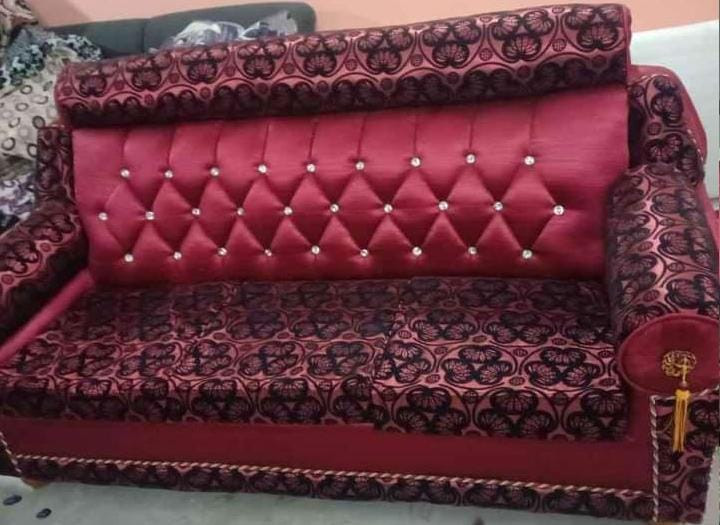 SAl Wood 3 Seater Sofa