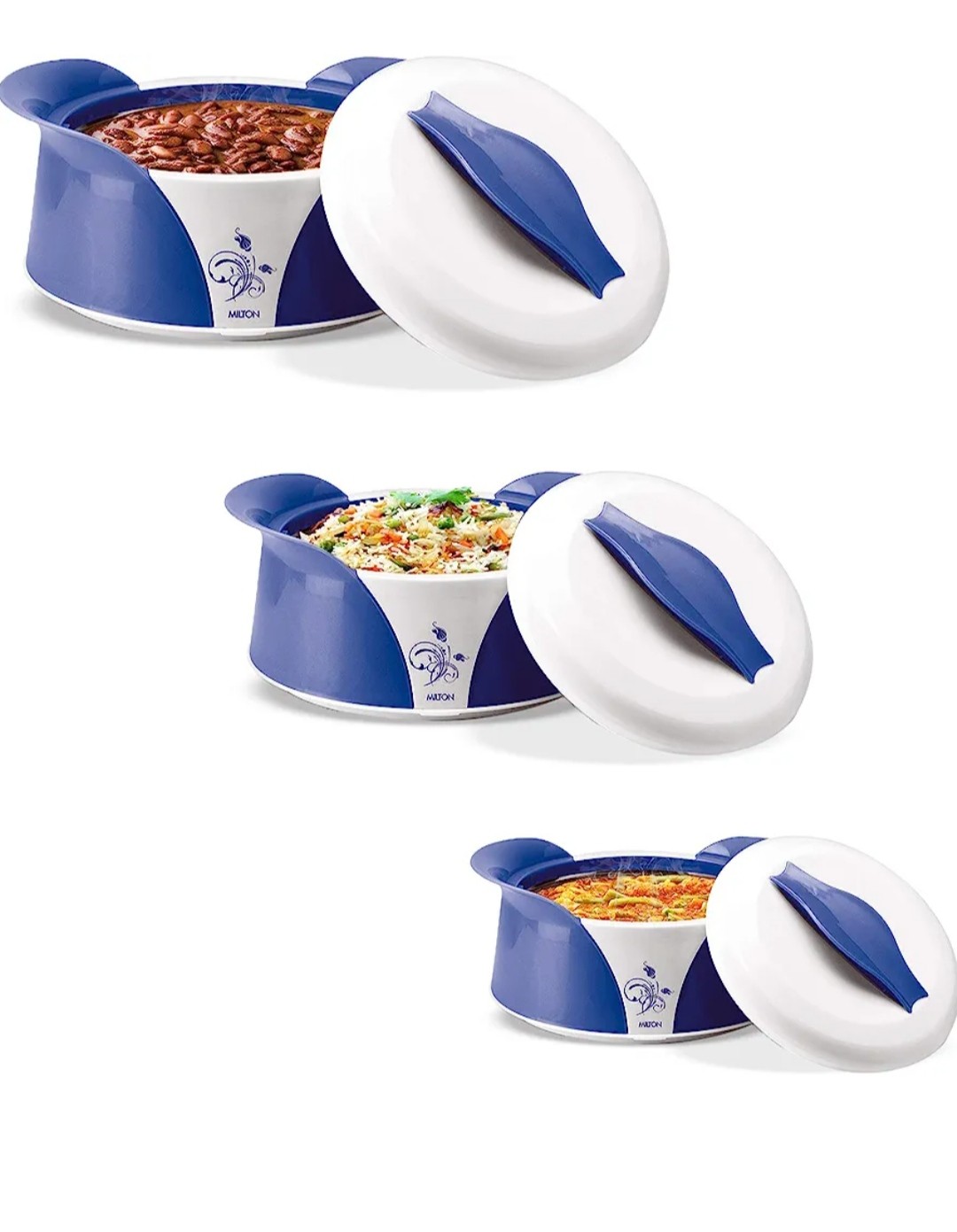Milton Imperial 3pcs Casserole Set (1000/1500/2500ml)