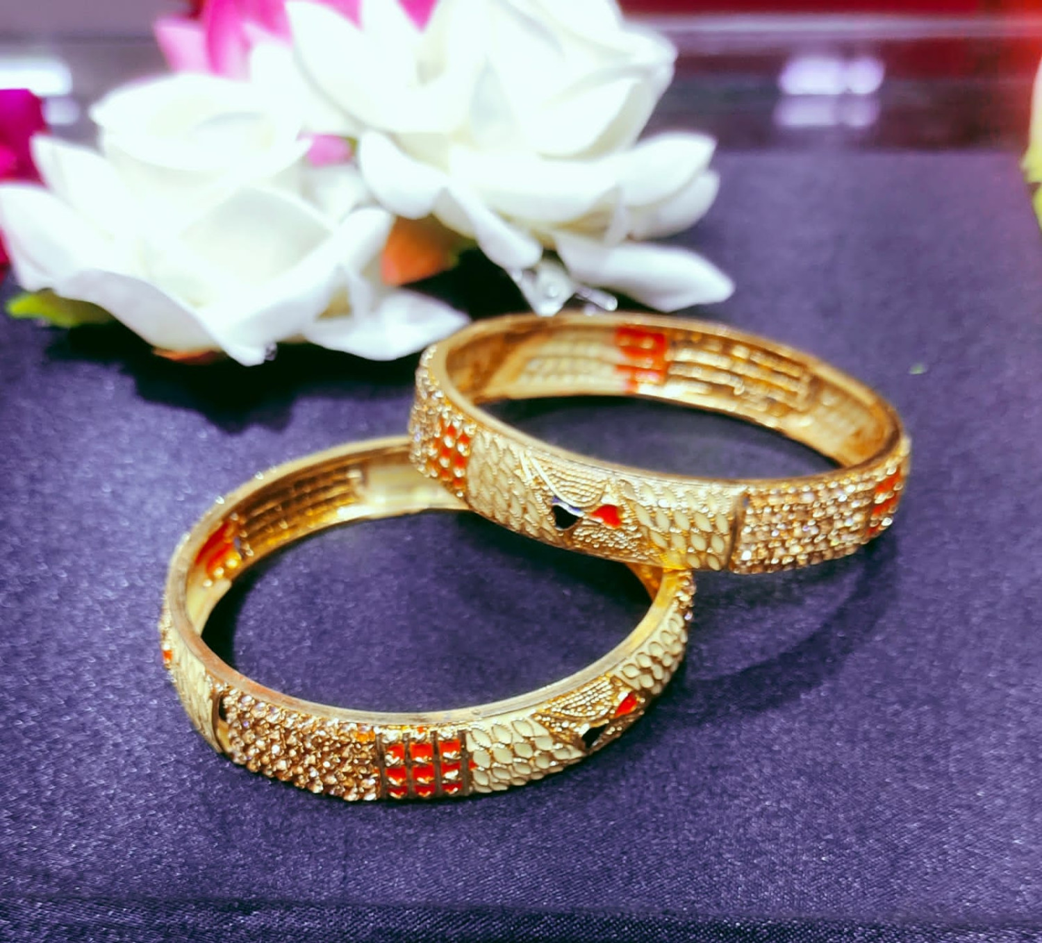 Designer Antique Gold Bangles