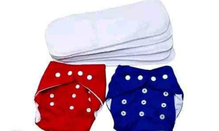 Baby Cloth Diaper Nappy Pack of 2 Diaper & 2 Inserts