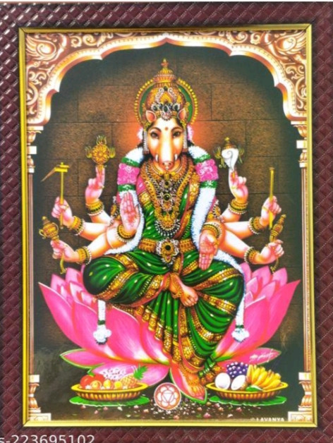 Varahi Amman Religious Photo Frame Size- 8-12
