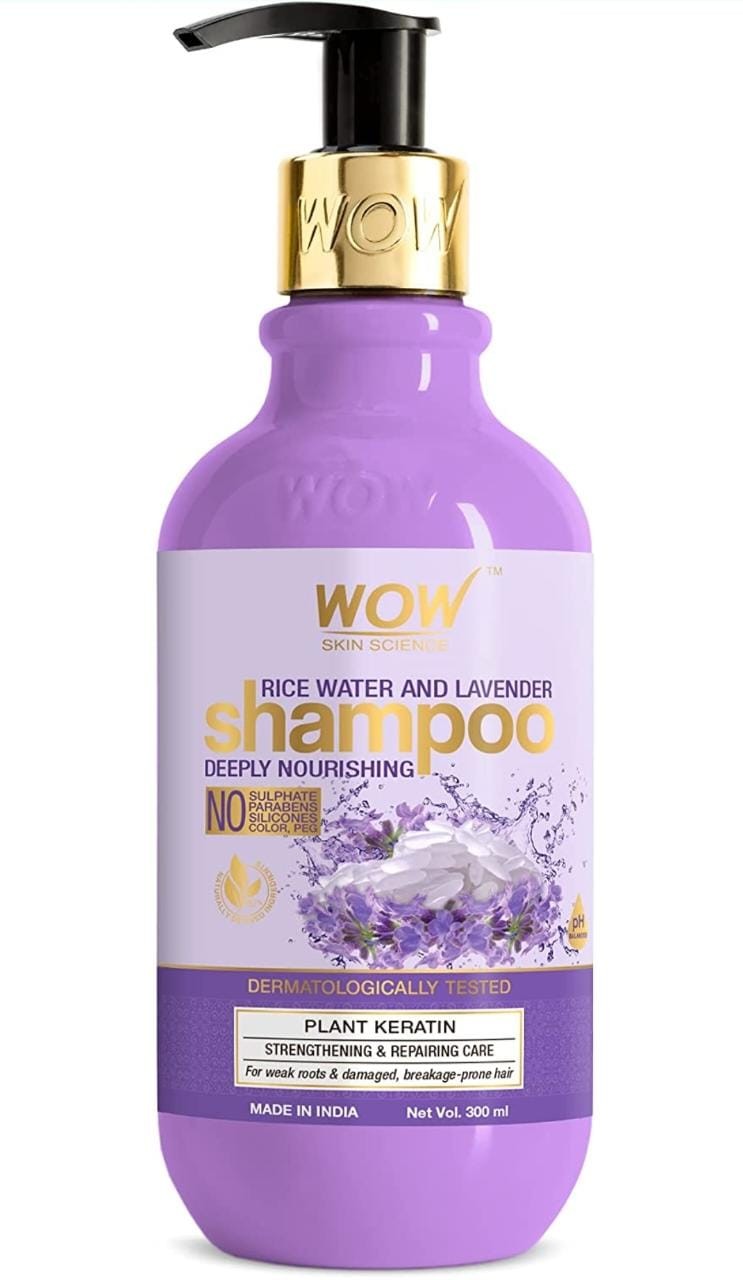 WOW Rice Water & Lavender Shampoo (300ml)