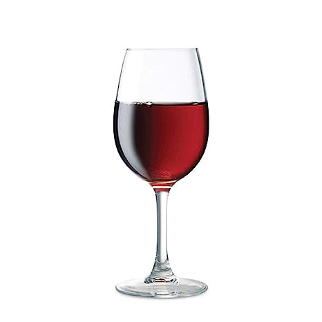 Ocean Red Wine Glass Set, 425ml, Set of 6,Transparent