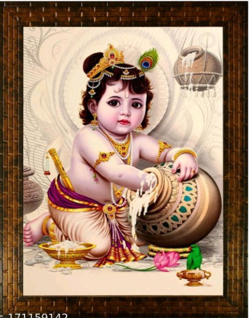 Lord Gopal Photo Frame Size- 8-12