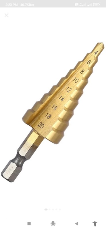 Makita Step Drill Bit Straight Titanium 4-20mm