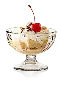 Ocean Dine  Alaska Ice Cream Cup Set, 205ml, Set of 6,Transparent