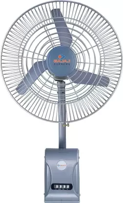 Bajaj Supreme MK II 450 mm Air Circulator Wall Fan, Grey 450 mm 3 Blade Wall Fan  (Grey, Pack of 1)