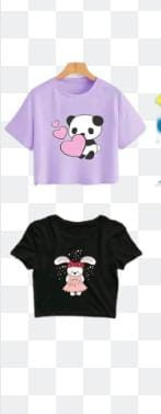 Girls Polyester Crop Top