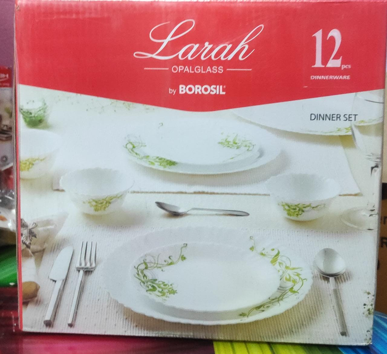 Larah Opalglass  Dinner  Set 12 pc