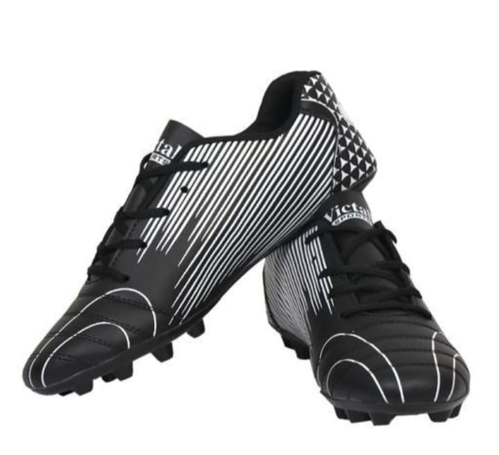 Victall Football Shoes For Men  (White, Black)
