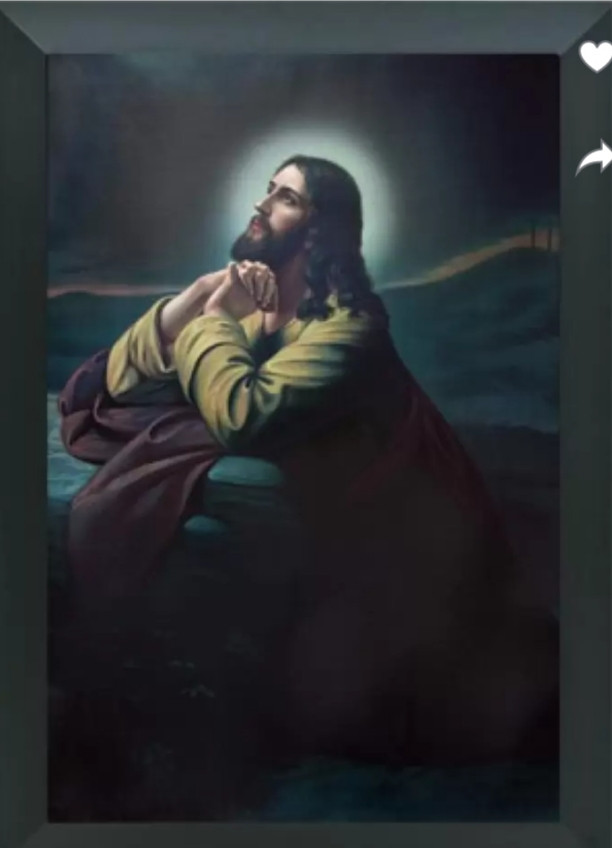 Jesus Frame Wall Painting For Home Decoration &Gifting Size- 12-36