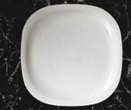 Servewell Dinnerware Traditional Square Round  Plates  Pack Of 2