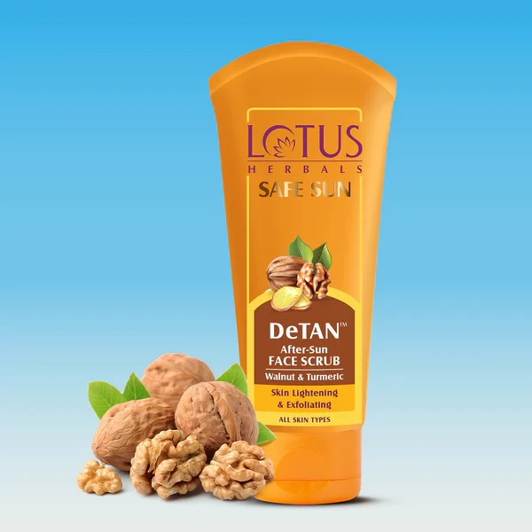 Lotus Herbal Safe Sun DeTan After-Sun Face Scrub