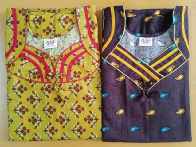 Women Cotton Printed Nighty Pack of 2