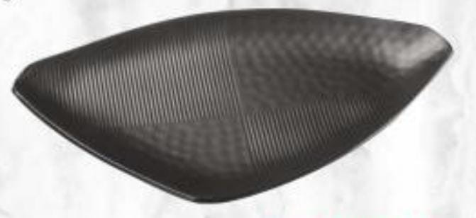 Servewell Matte Series Platters & Dishes  Triangular Pack Of 2