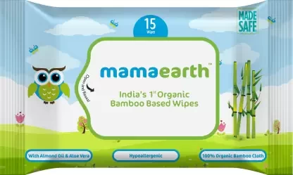 mamaEarth Mamearth Baby Wipes Travel Pack (15 Wipes)( Pack of 2)