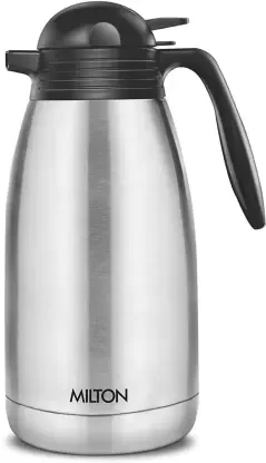 Milton Thermosteel Carafe 24 Hours Hot or Cold Tea/Coffee Pot, 1000/600/1500/2000 ml, Silver