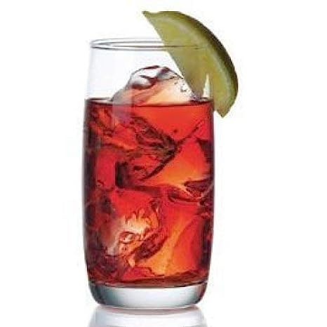 Ocean Ivory Hi Ball  (Platinum / Gold )- 6-Pieces, Clear, 370ml