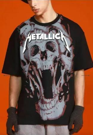 Metallica Brand Printed T-Shirt for Men(Large)