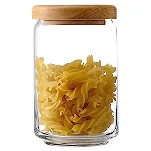 Ocean Pop Jar Wooden Lid 750ml,Set Of 6