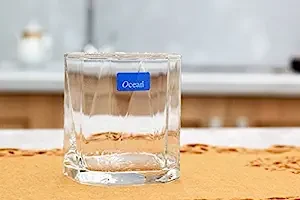 Ocean Pyramid Rock  Glass - Set of 6, Clear, 260ml