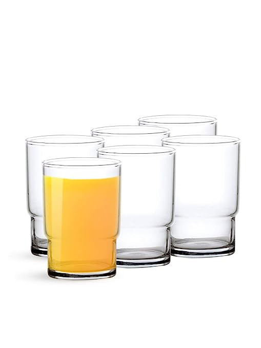 Ocean Drink Tumbler Stack Glass Set, 245ml, Set of 6