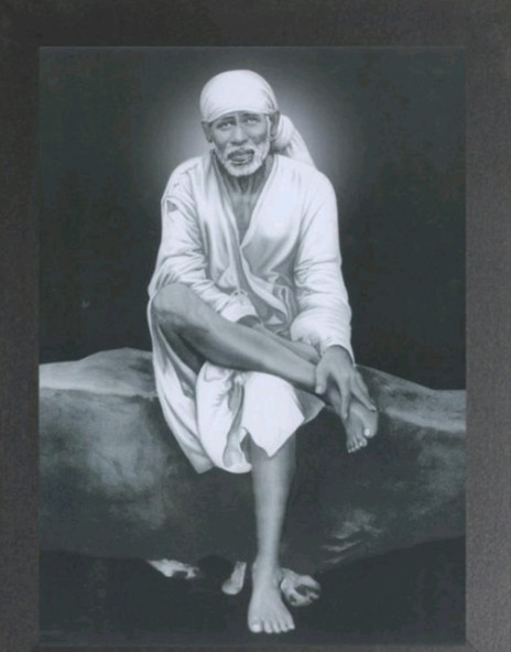 Lord Saibaba Photo Frame Size- 10-12