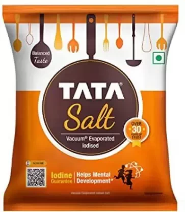 Tata Iodised Salt 1kg Iodized Salt  (1 kg)
