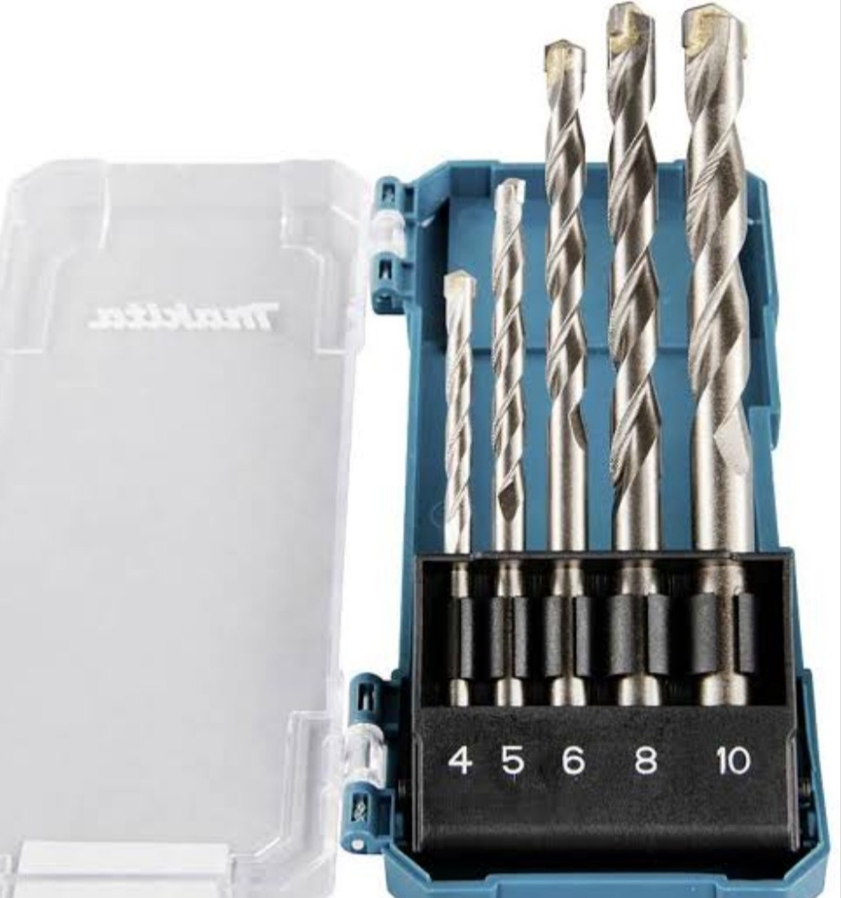 Makita Masonry Drill Bit For Brick 5pc Set (4, 5.6,8,10mm)