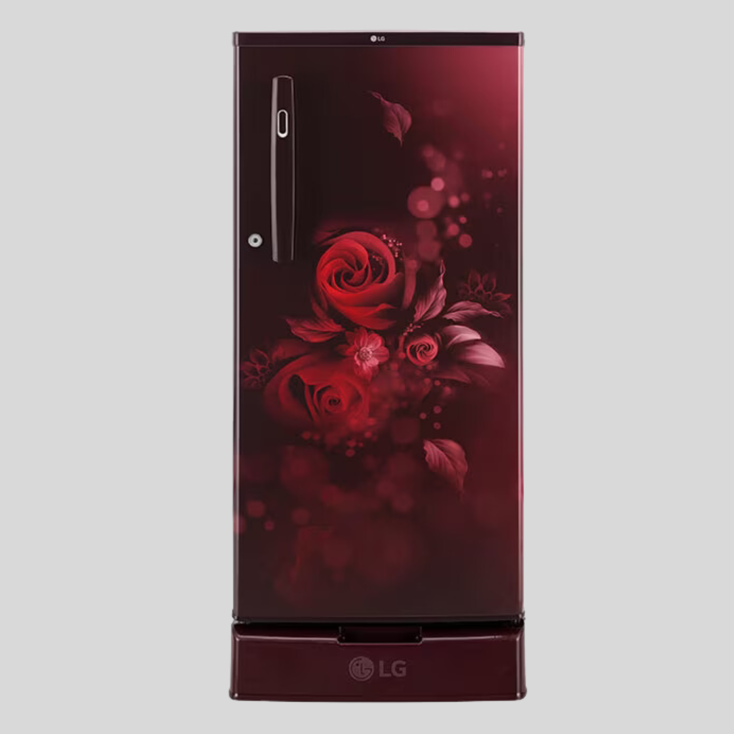 LG 185 L 4 Star Inverter Direct-Cool Single Door Refrigerator (GL-D199OSEY, Base stand with drawer)