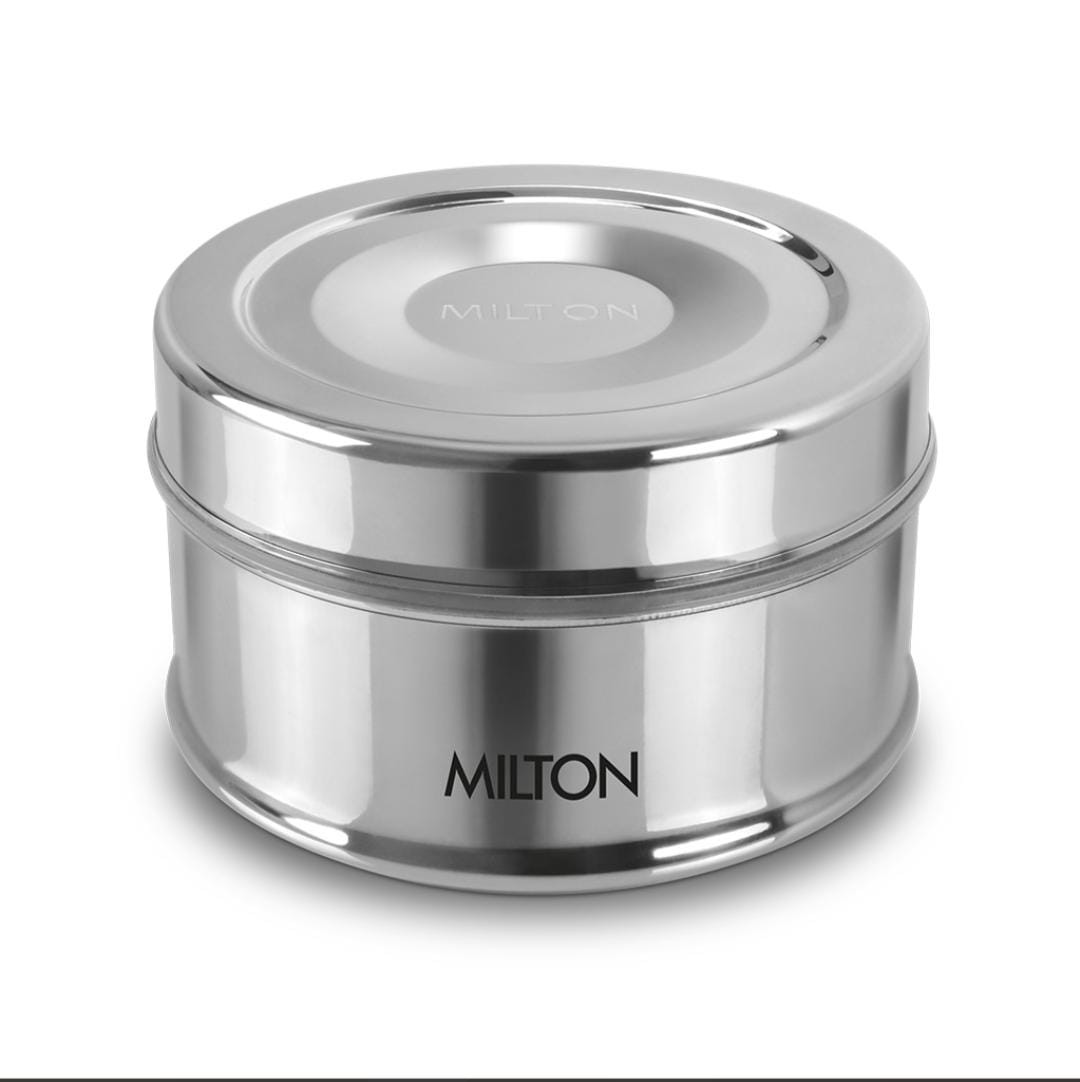 Milton New Steel Snack Lunch Box (Small, Medium, & Large)