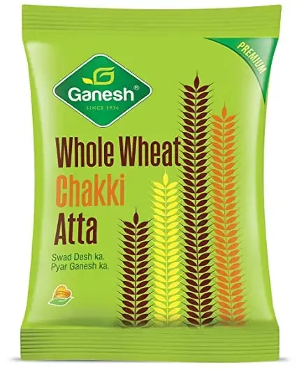 Ganesh Whole Wheat Chakki Atta, 5 Kg
