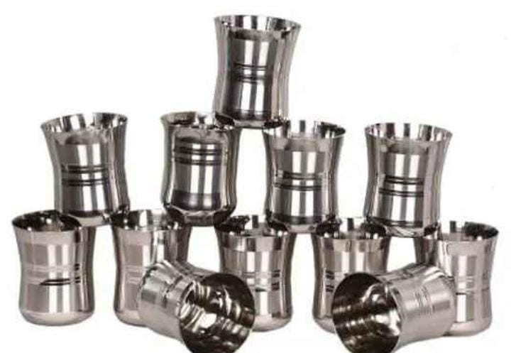 Stainless Steel Glass Pack Of 6