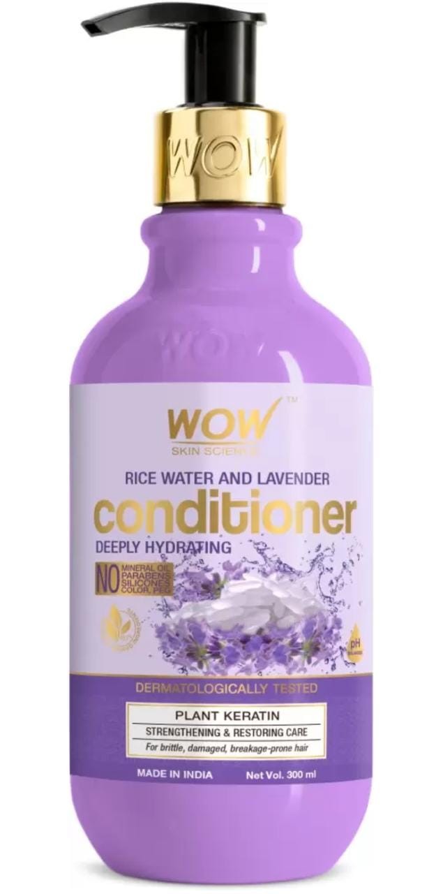 WOW Rice Water and Lavender Hair Conditioner