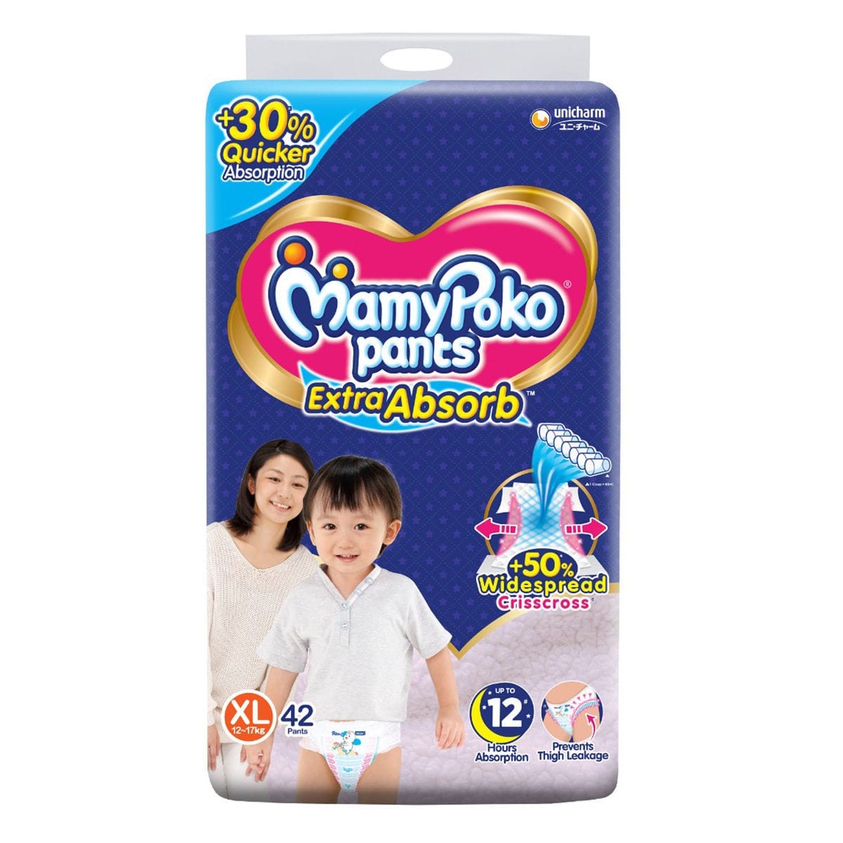 Mamy poko pants Extra Absorb Diaper (XL, 42pic)